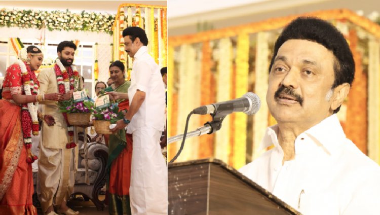 கே.கே.எஸ்.எஸ்.ஆர்.ஆர். இல்லத் திருமண விழாவில், முதலமைச்சர்
