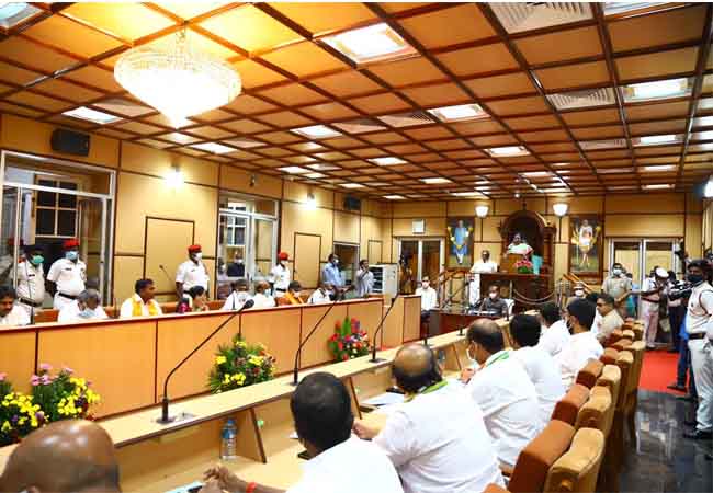 புதுச்சேரியில் பட்ஜெட் கூட்டத்தொடர் கூட்டம் தொடக்கம் !