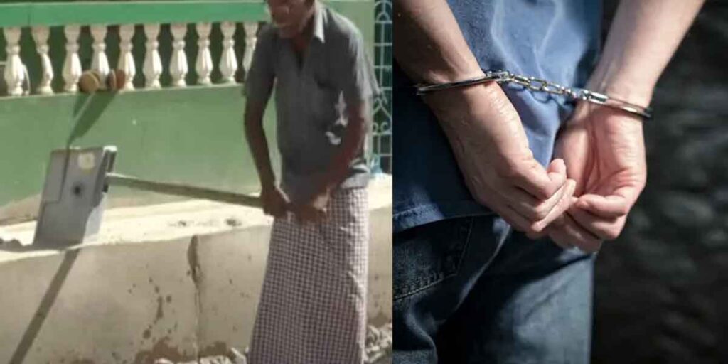 அடி பம்பு மறையும் வகையில் கான்கிரீட் சுவர் அமைப்பு – மாநகராட்சி நடவடிக்கை !