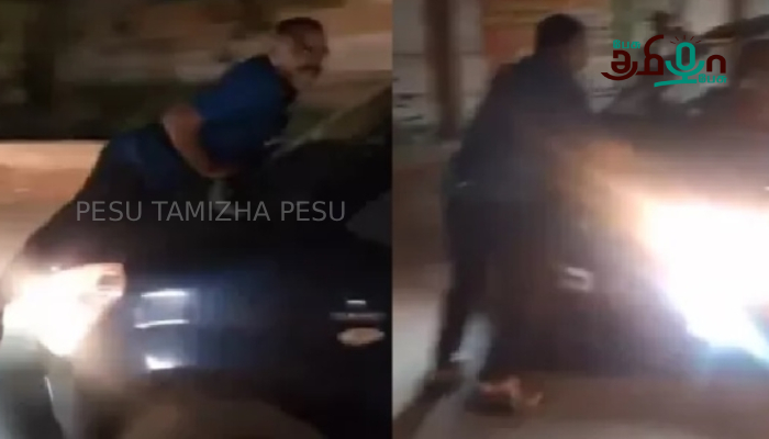 நெல்லையில் வாலிபரை கார் பேனட்டில் வைத்து இழுத்துச் சென்ற SSI பணியிடை நீக்கம்