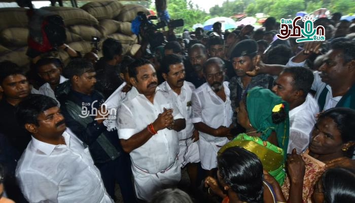 தஞ்சையில் உள்ள நேரடி நெல் கொள்முதல் நிலையங்களில் எடப்பாடி பழனிசாமி ஆய்வு